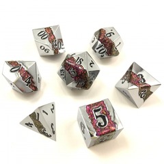 16mm DM Infinity Lode Silver W/Red 7 pc set
